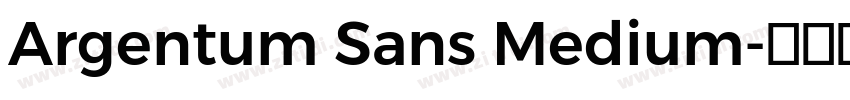 Argentum Sans Medium字体转换